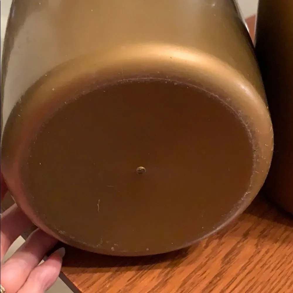 ‎Vtg bronze plastic flour & sugar canisters